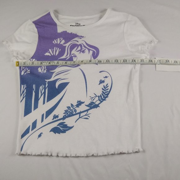 New Frozen Anna Crop Top T-Shirt - Picture 6 of 7